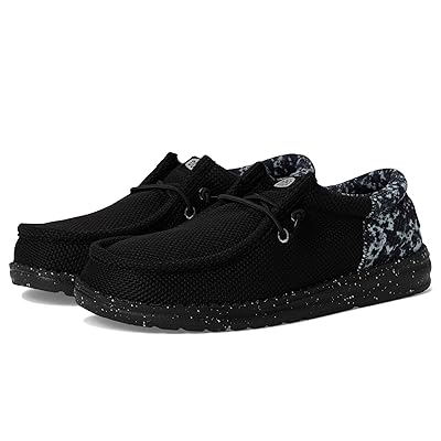 Hey Dude Kids Wally Funk Nu Splatter (Little Kid/Big Kid) Boys Shoes Black