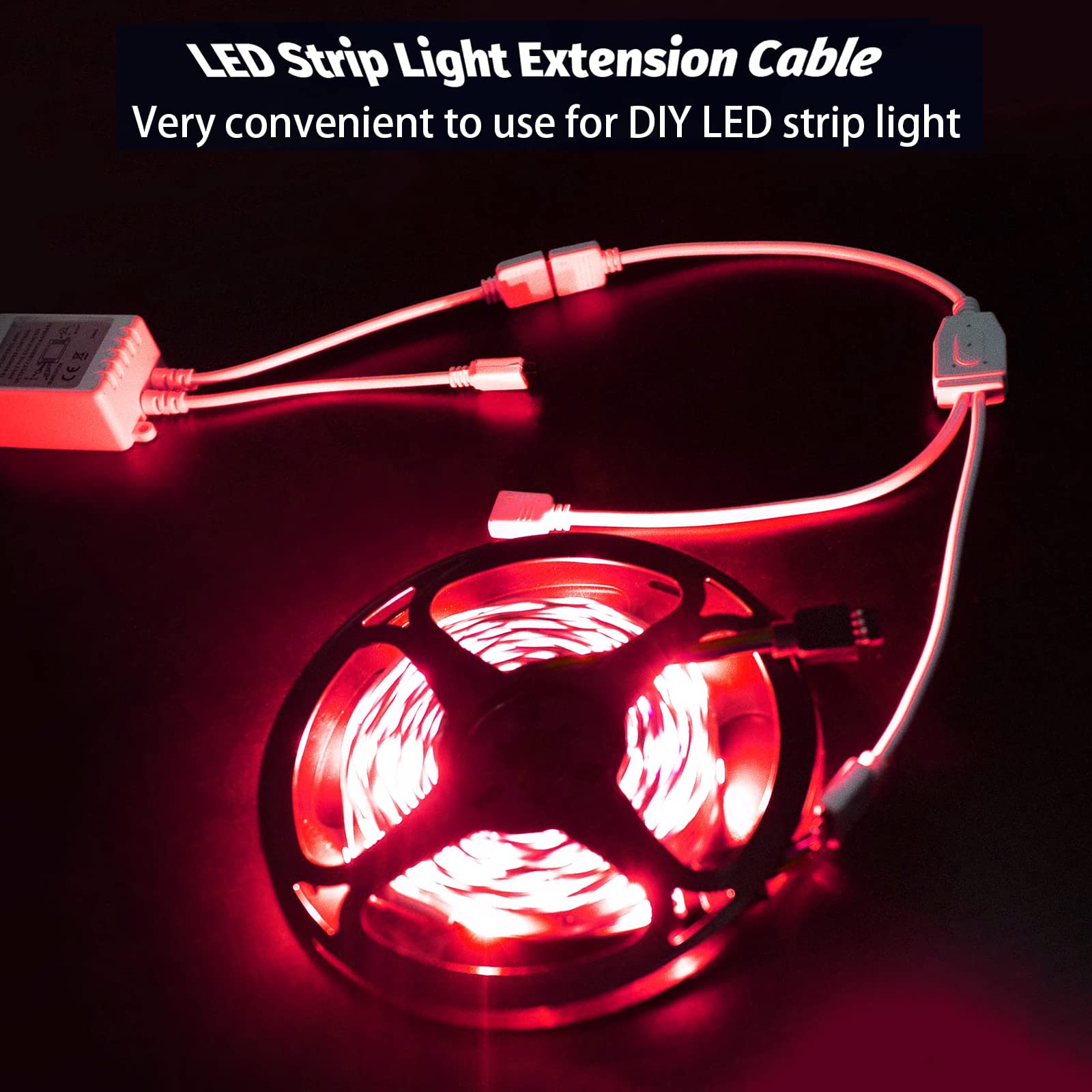 Connecteur Ruban Led 8mm RUNCCI-YUN Kit RGB 4 Broches Splitter Y Pour Bandes Connecteur Led