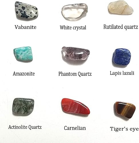 Miniatura 4 de JM Future Piedras naturales mezcladas de 11 libras176.37 oz de piedras naturales y chips de cristal, piezas trituradas de piedras preciosas de forma