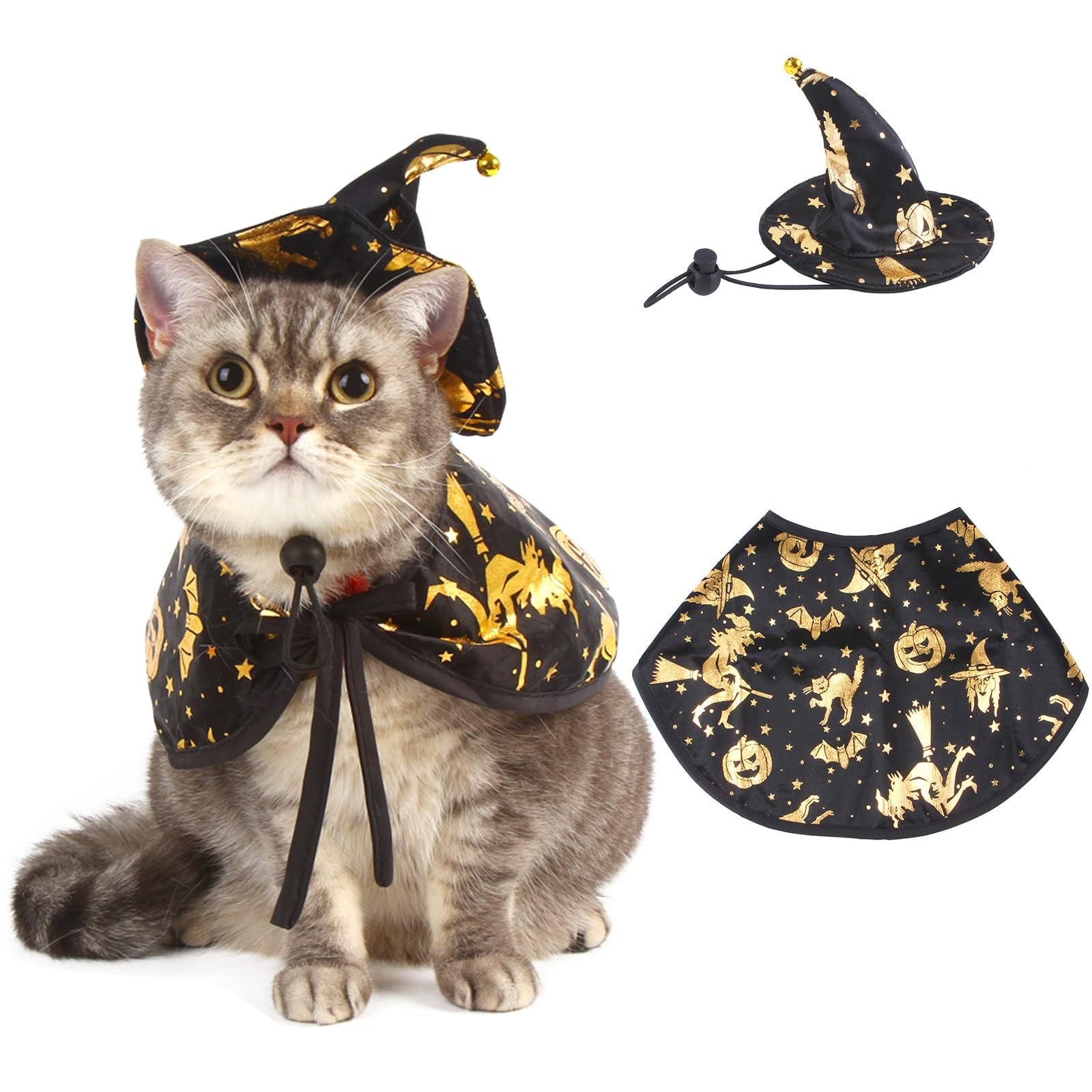 Disfraz de Halloween para mascotas, disfraz de Halloween para mascotas, disfraz de Halloween, disfraz de perro, capa de disfraz de gato, disfraz para mascotas pequeñas y medianas, M