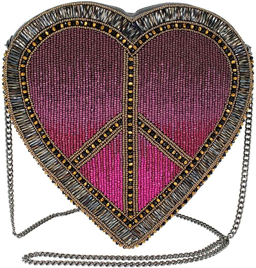 Mary Frances womens Love Crossbody Heart Handbag Sling Bag, Multi, Medium US