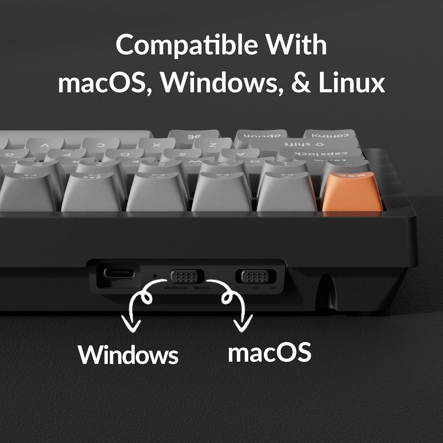 Keychron K4 Max Wireless Custom Mechanical Keyboard with Number Pad, QMK Programmable 100 Keys RGB Backlight, Bluetooth/2.4 GHz/Wired PBT Keycaps Compatible with Mac Windows Linux