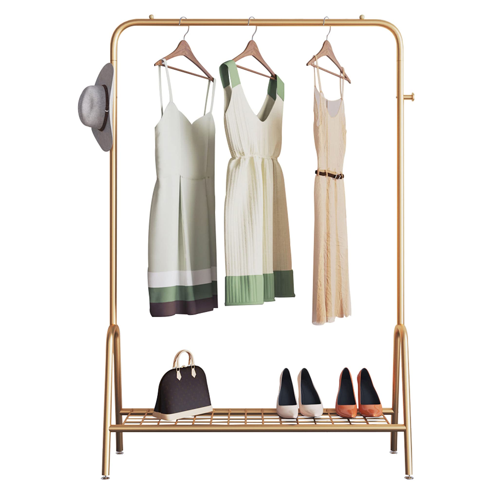 Rangement à chaussures et portant à vêtements ouvert 100x33x147 cm