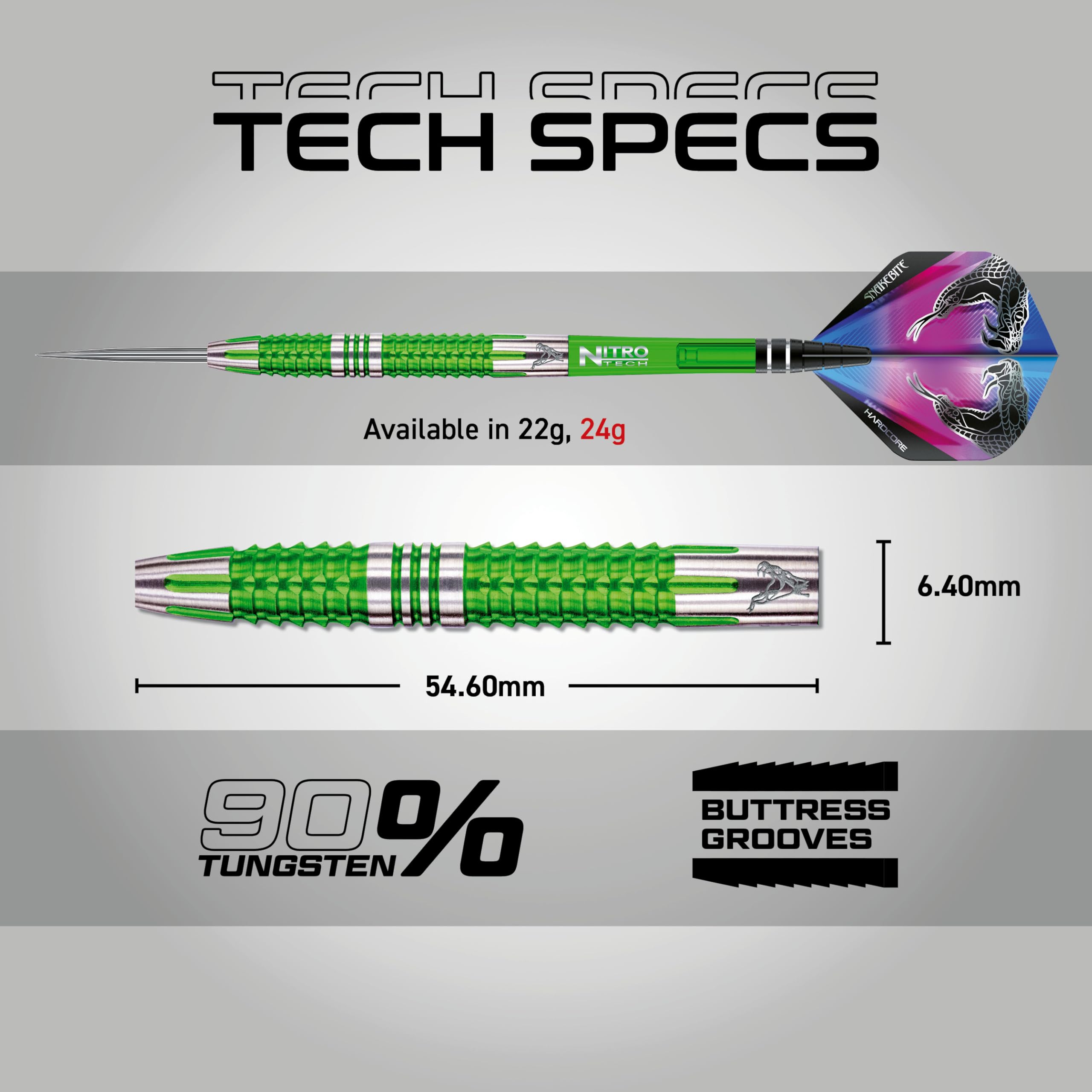 Red Dragon ピーターライトモデル　Snakebite mamba2 Red Dragon(レッドドラゴン) [バレル] Peter Wright Snakebite