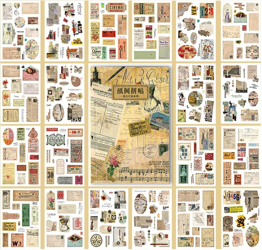 Amazon.com: BLEDS Vintage Scrapbooking Stickers for Journaling, Ephemera Sticker Book with 250 Aesthetic Stickers Scrapbook Supplies for Junk Journal Planner Bullet Decor amazon-com-bleds-vintage-scrapbooking-stickers-for-journaling-ephemera-sticker-book-with-250-aesthetic-stickers-scrapbook-supplies-for-junk-journal-planner-bullet-decor