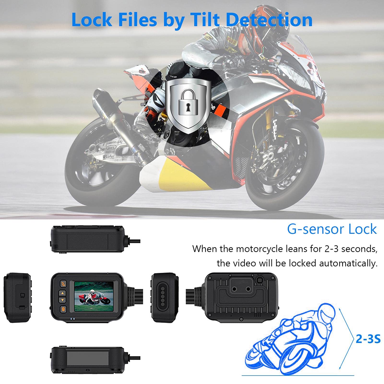 Amazon.co.jp: バイク用 ドライブレコーダー 2.0インチデュアルレンズ