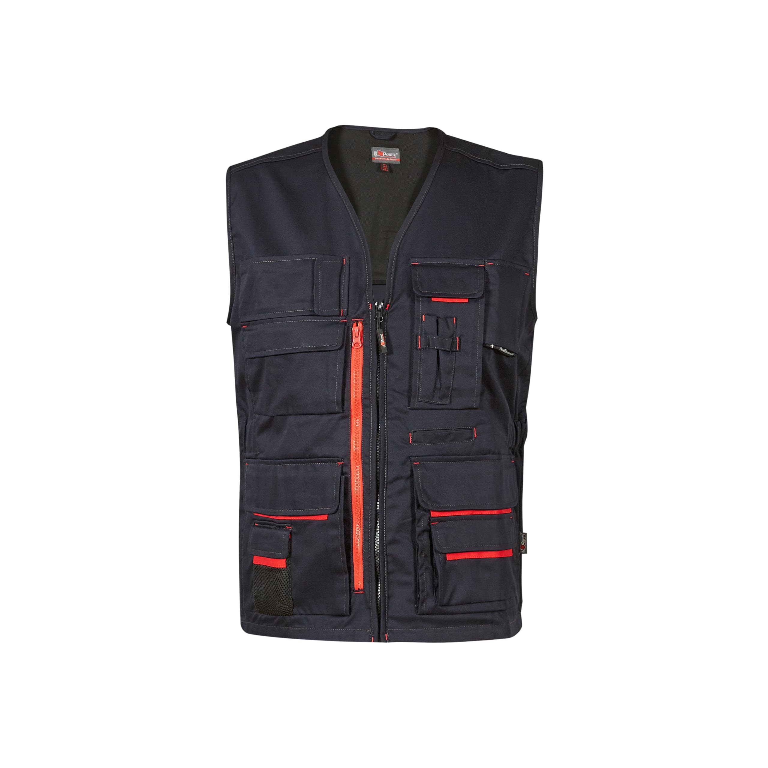 U-POWER DON'T WORRY... BE HAPPY! Gilet Da Lavoro Con Tasche Fun Deep Blue Gilet da Lavoro con Tasche FUN Deep Blue Uomo (Pacco da 1)