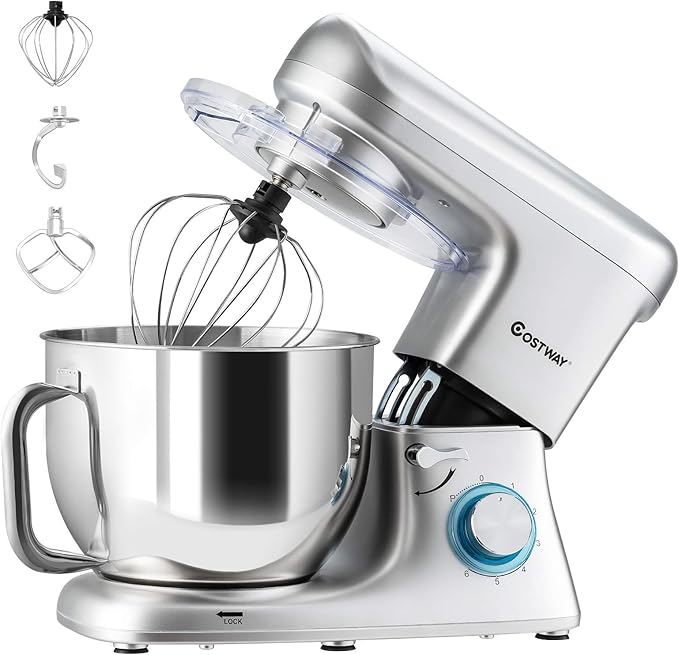 COSTWAY Stand Mixer, 1400W Food Mixers with 7L Stainless Steel Bowl