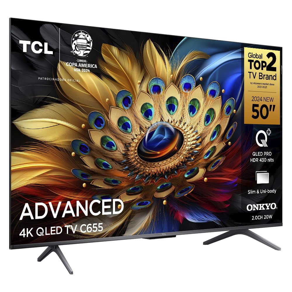 TCL QLED SMART TV 50” C655 4K UHD GOOGLE TV DOLBY VISION ATMOS
