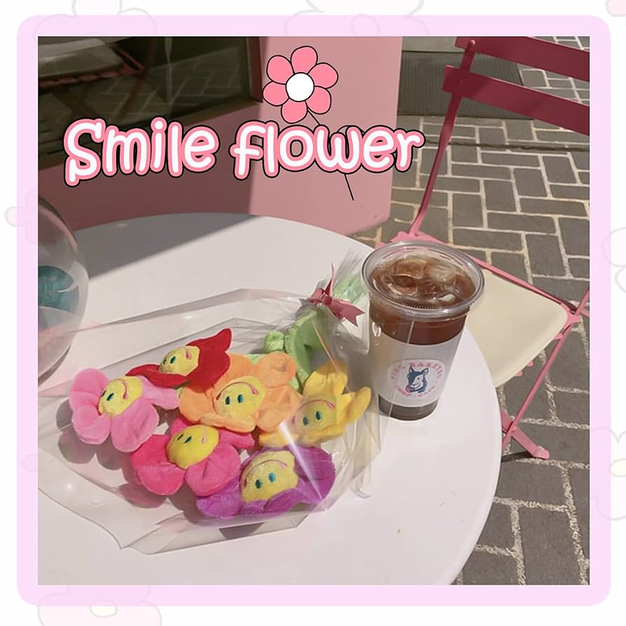 Amazon｜LOZIZI スマイルフラワー ぬいぐるみ花束 韓国 ブーケ