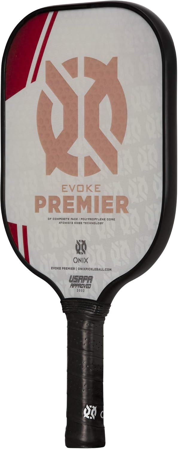 Onix Evoke Premier Professional Tournament Pickleball Paddle Composite Face Impact Paddle Shape