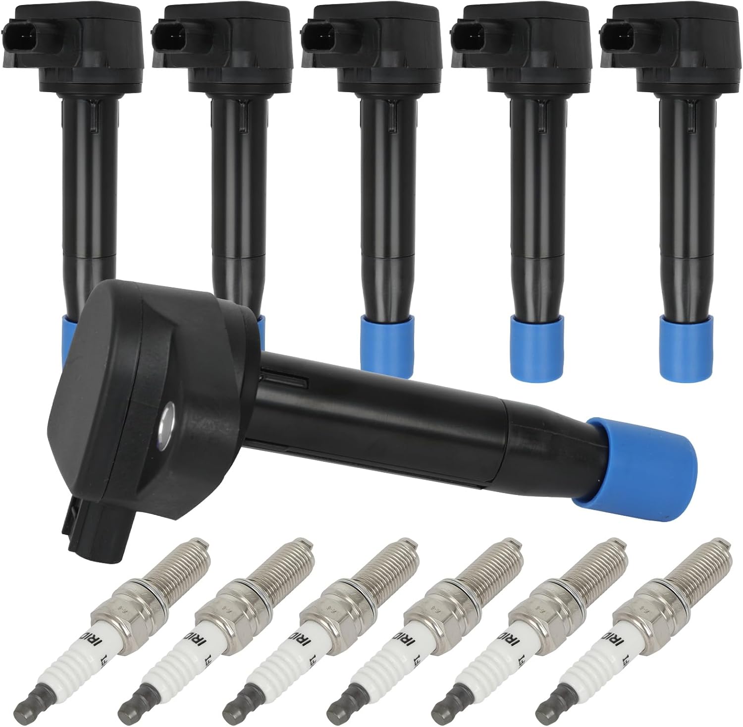 Set of 6 Ignition Coil Pack Fit and 6PCS Iridium Spark Plugs for Acura TL 3.5L 2013-2014 for H-onda Accord 3.5L 2008-2012 for H-onda Odyssey 3.5L 2008-2017 Replace UF-624