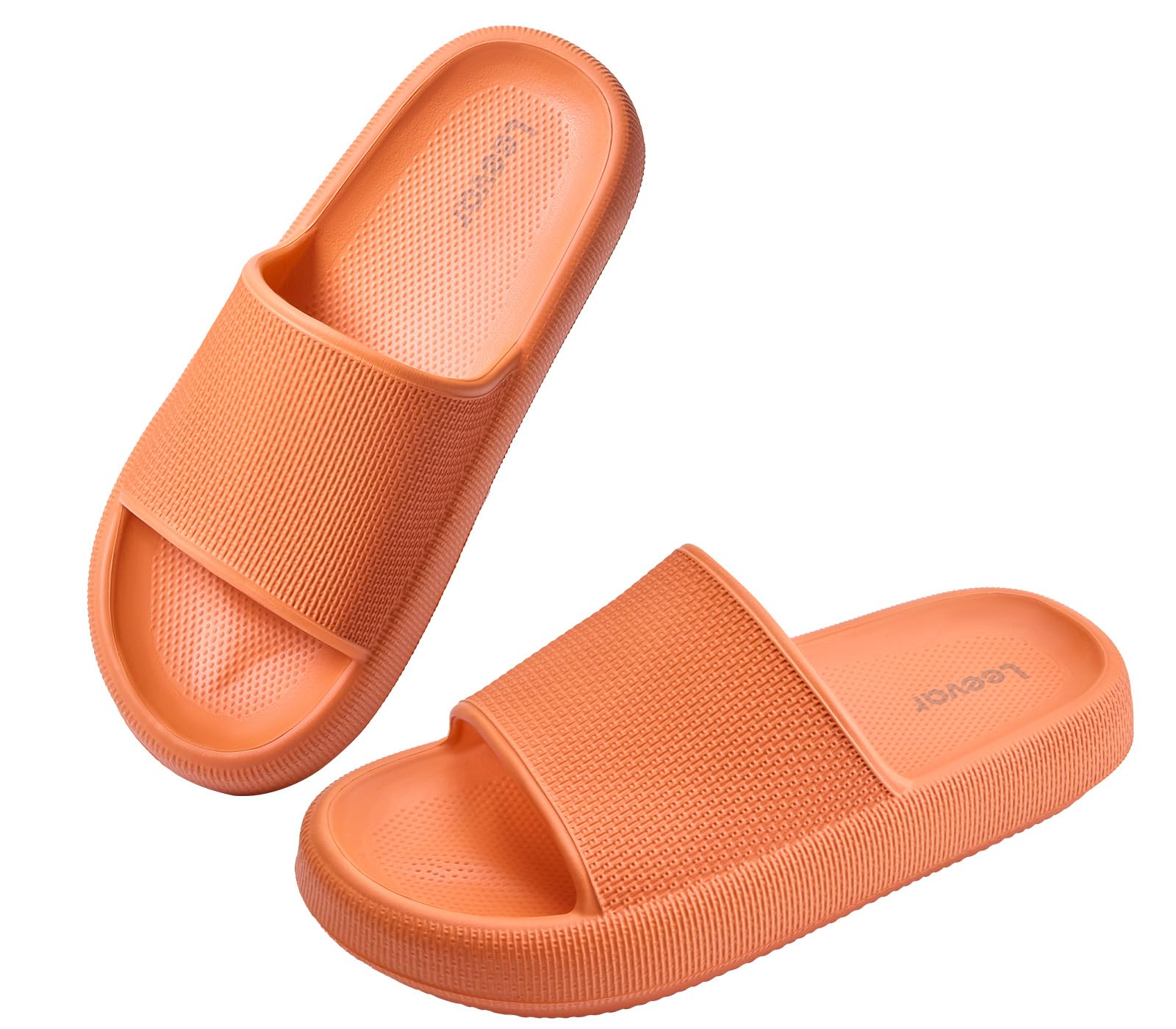 Leevar Cloud Slides for Women and Men, Pillow Slippers Shower Shoes