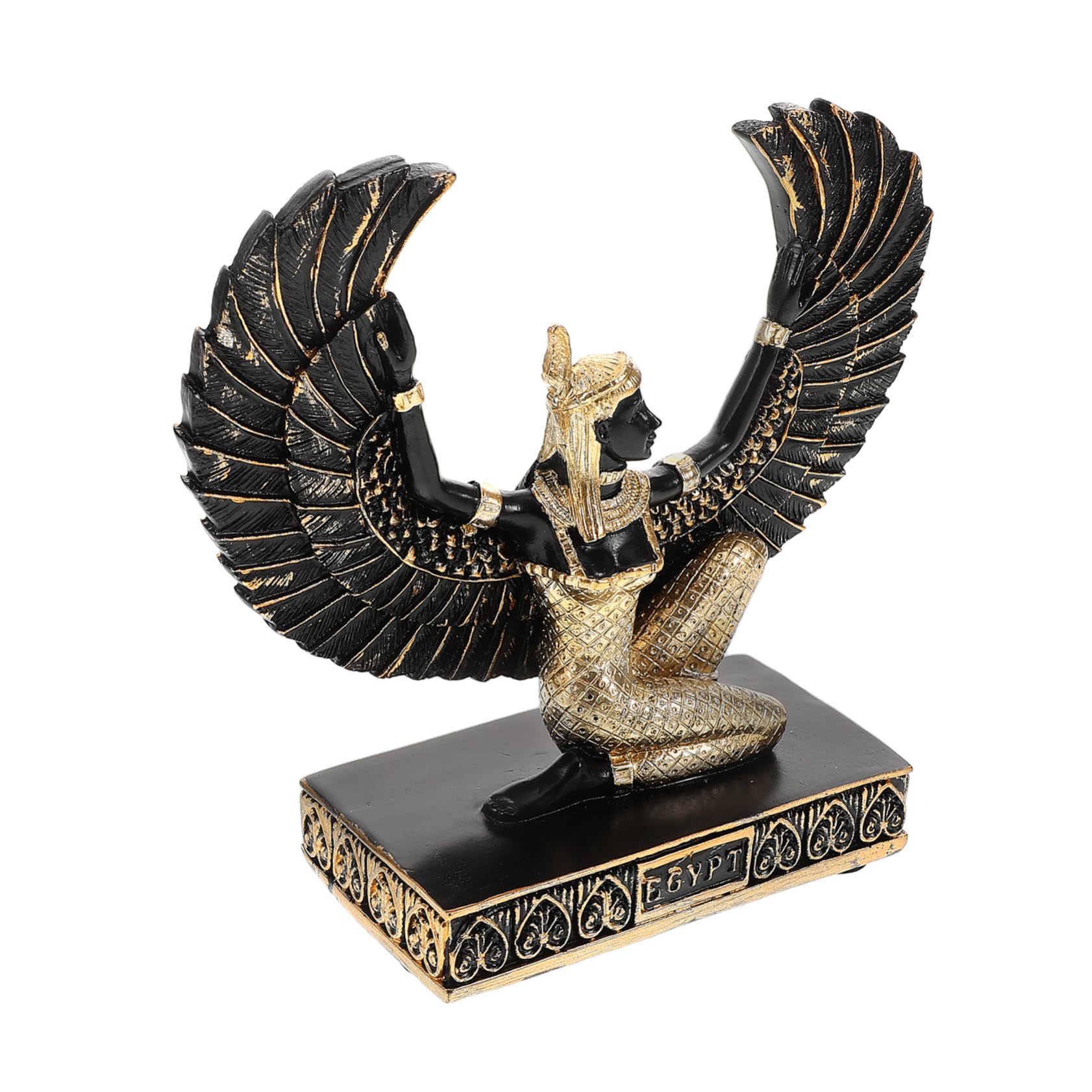 Statue de déesse avec des ailes : décoration de musée d'art