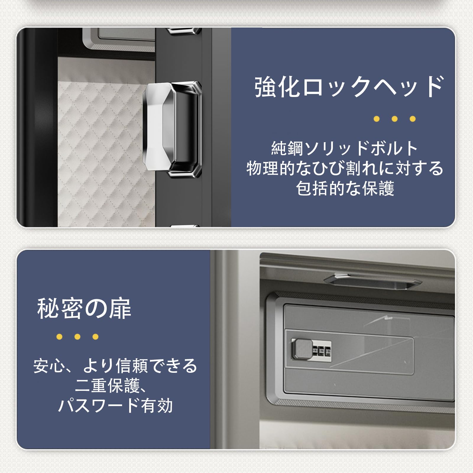 Amazon.co.jp: 金庫 家庭用,2時間 耐火,2025年の新しいタッチパネル 