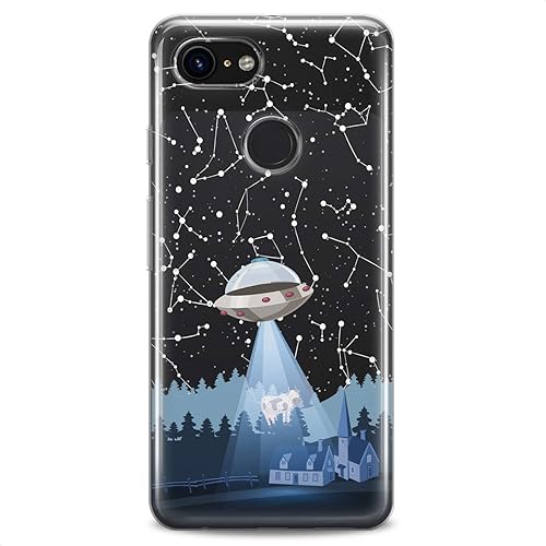Miniatura 8 de Funda de TPU compatible con Google Pixel 8 Pro 7a 6a 5a XL 4a 5G 2 XL 3 XL 3a 4 Space Nave Alien Outer Space Soft Slim Fit vaca Clear Girls Stars