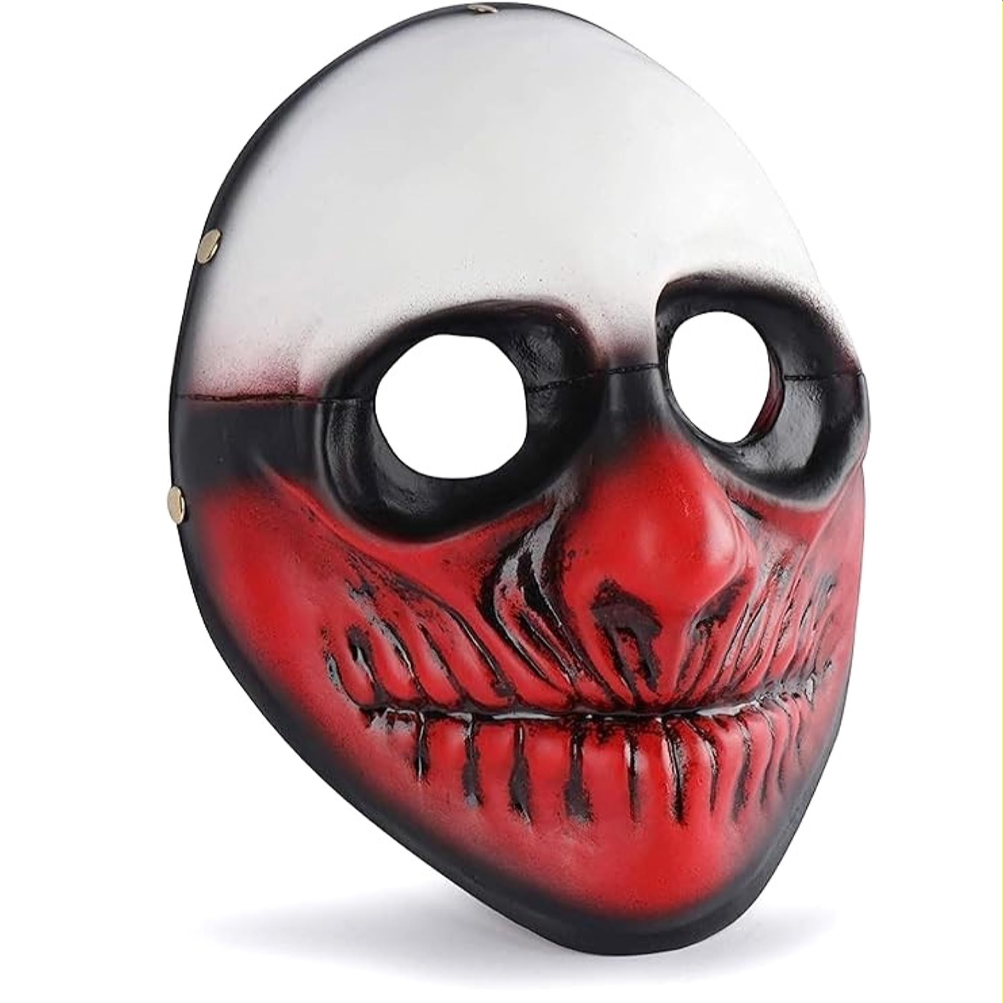 Next Level Cosplay Prop Replica Wolf Resin Mask from Payday 2 | Comfortable Elastic Fit for Halloween Parties, Displays, and Gamers