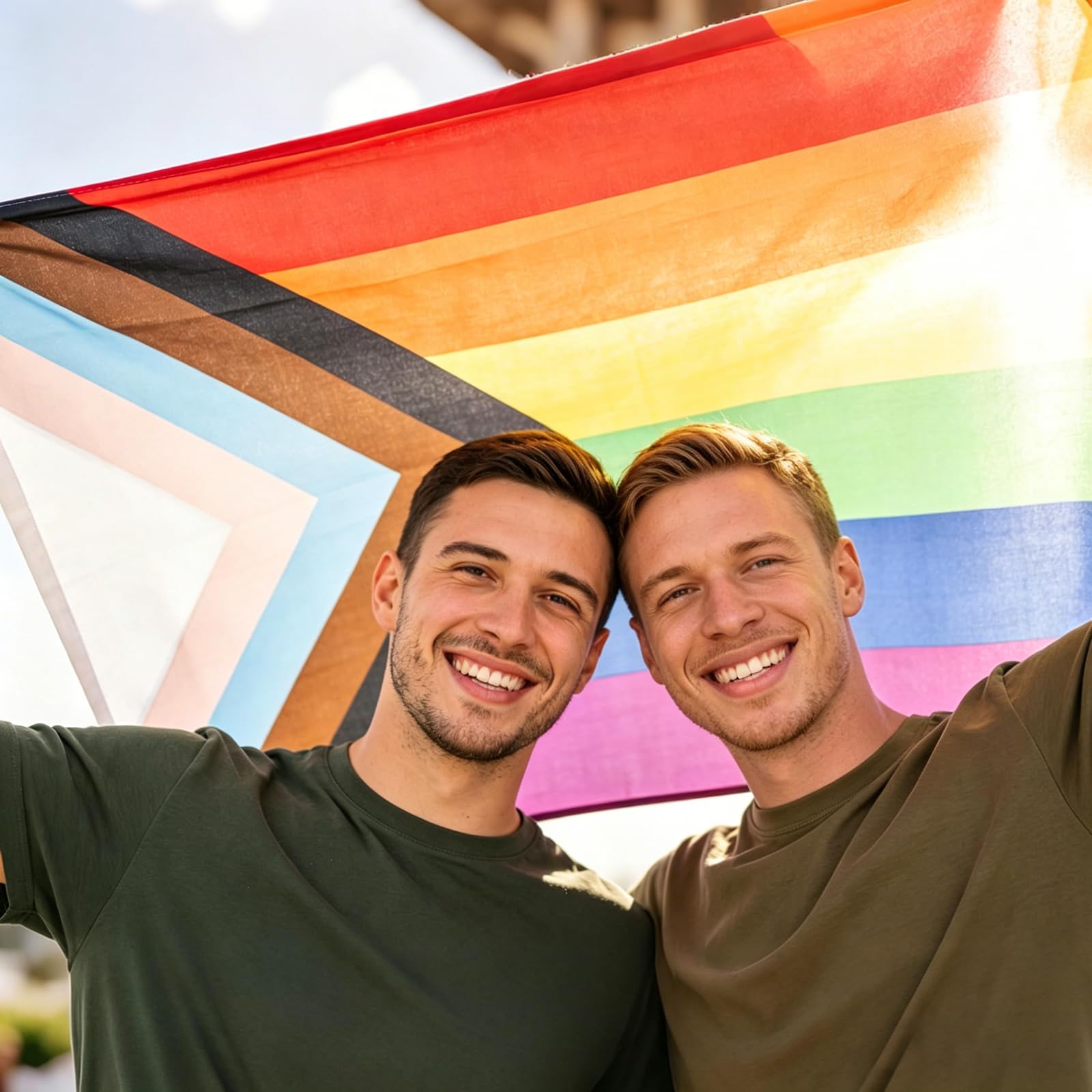 Drapeau LGBT Pride 90x150cm Lot de 2 Arc-en-Ciel Polyester Résistant Imperméable UV Intérieur Extérieur