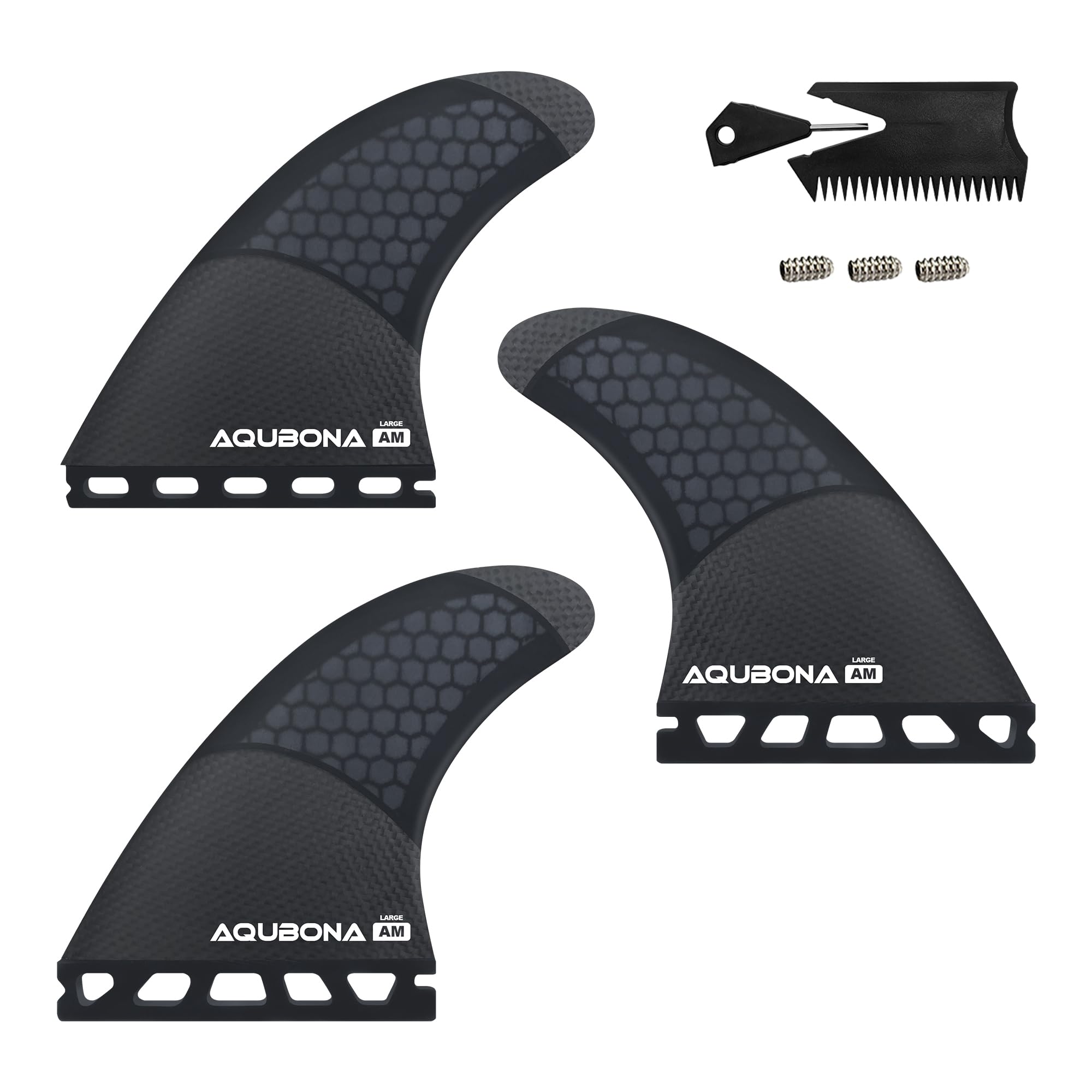 Palmes de planche de surf FinG3/G5/G6/G7 demi-carbone + aileron en nid d'abeille