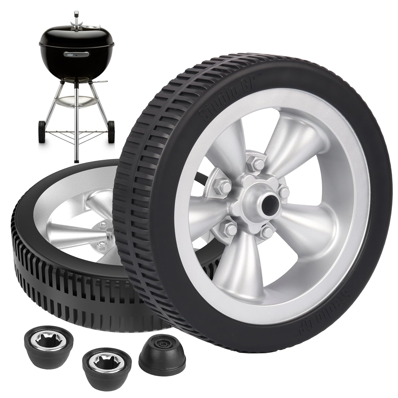 65930 65931 Wheel Replacement for Weber Kettle 18/22 Inch Grill Accessories