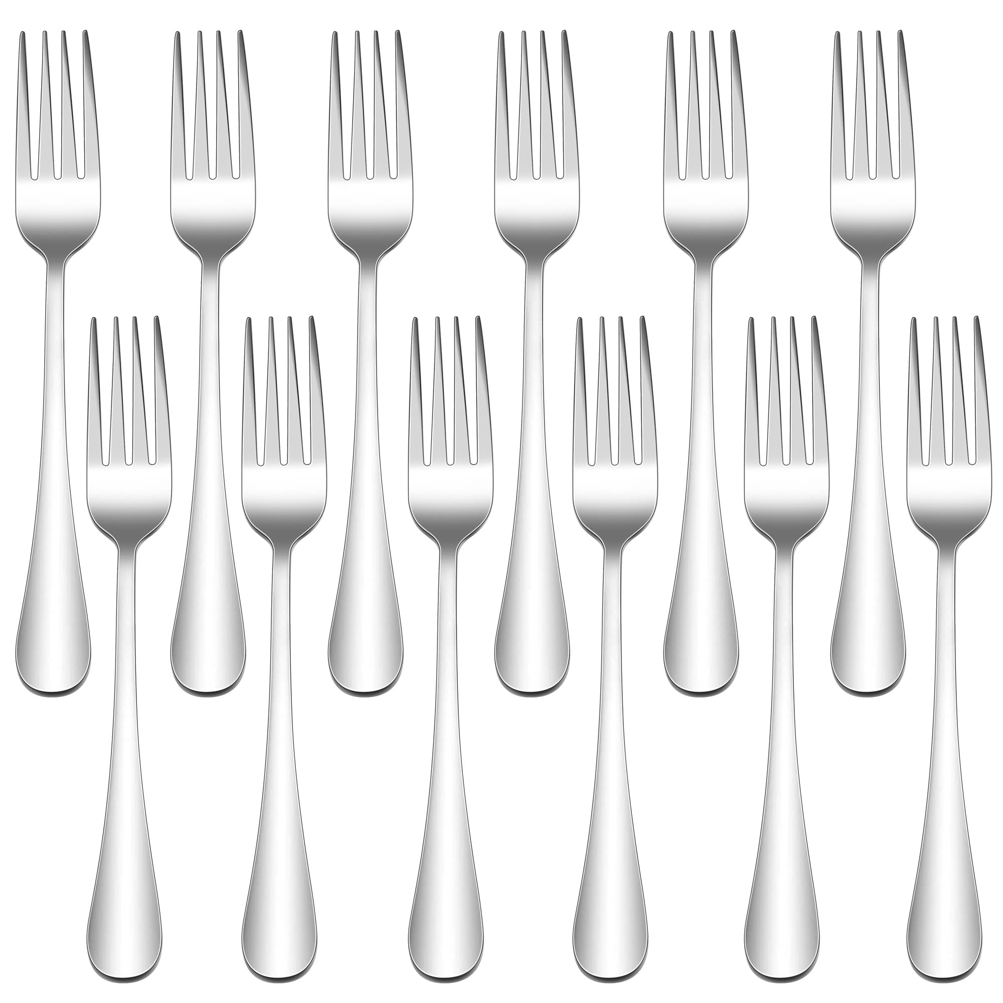 12 Fourchettes Table Joyfair 19.5cm - Acier Inox Poli Miroir Lave-vaisselle