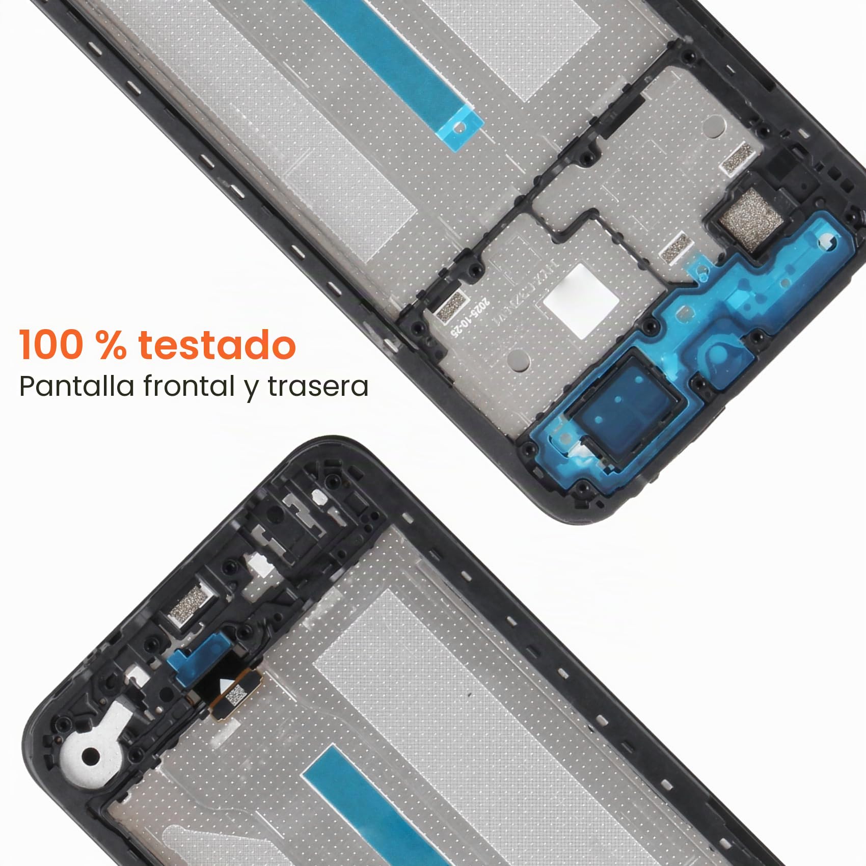 Pantalla LCD para Redmi A5 Pantalla LCD para Xiaomi Redmi A5 25028PC03G 25028RN03A 25028RN03I 6.88" Pantalla de Repuesto Pantalla Táctil Digitalizador Asamblea con Reparación Kits, Negro con Marco