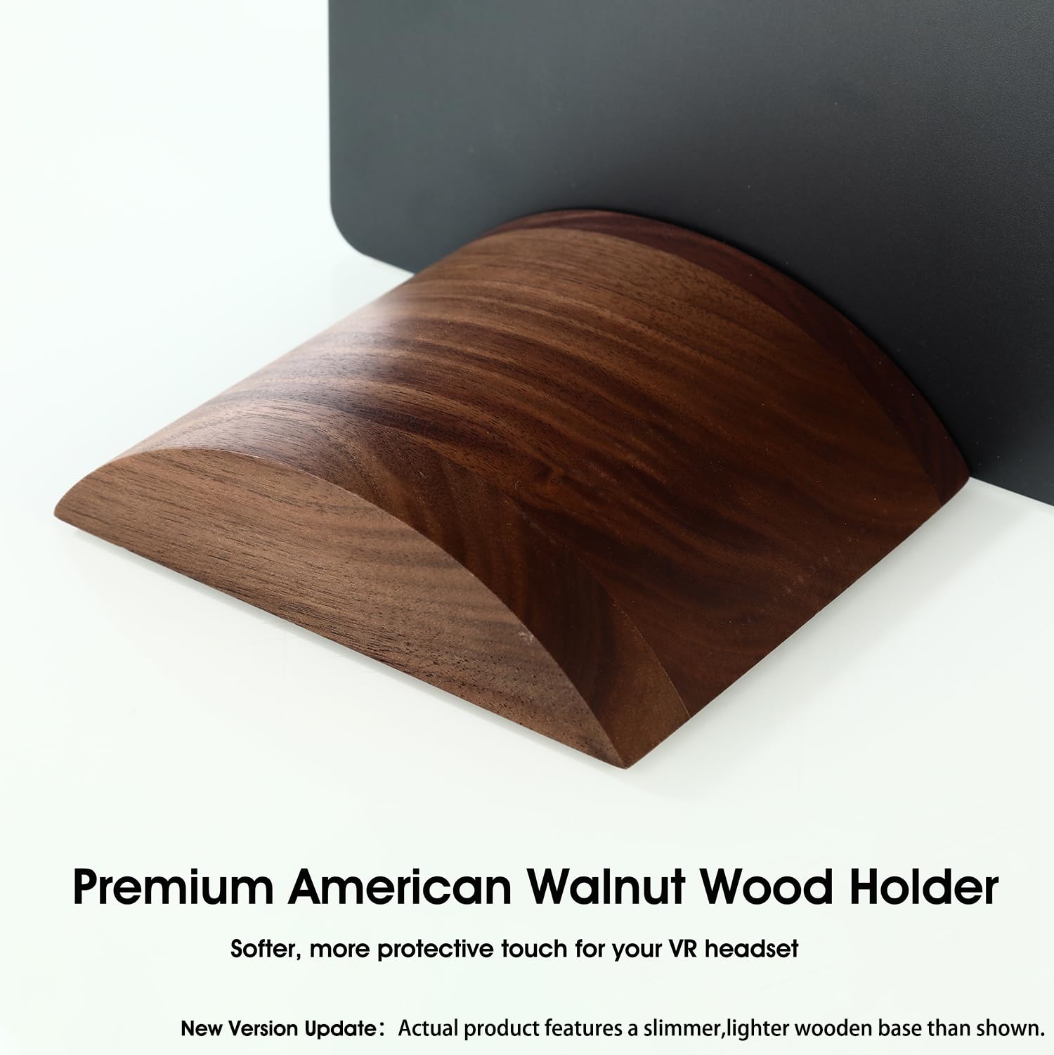 Supporto da parete in legno di noce per cuffie VR con caricabatterie, compatibile con Meta/Oculus Quest 3, 2, Quest 3S, Rift, Vive, VR Headset Display Hanger Shelf