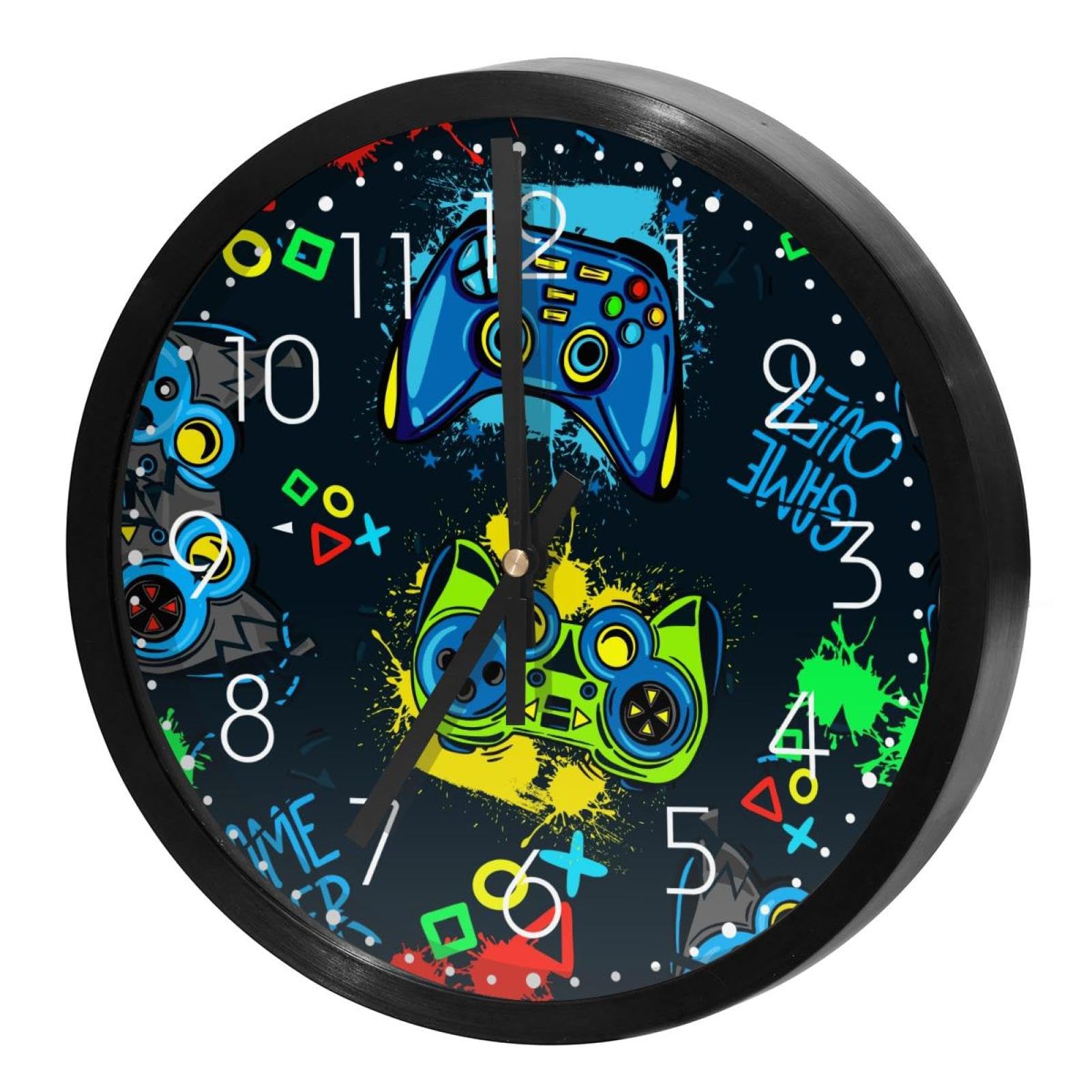 Horloge murale silencieuse à quartz contre le tic-tac