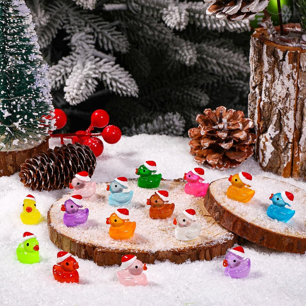 JOLCEEY 60pcs Christmas Mini Ducks - Image 4