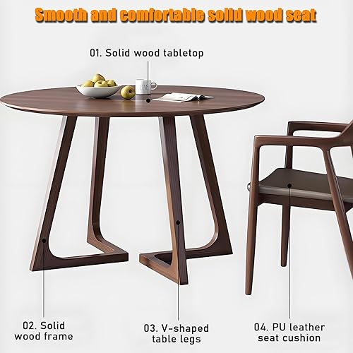 Miniatura 3 de YVYKFZD Juego de mesa y silla de oficina, sala de recepción, mesa de centro de 5 piezas, mesa de comedor de cocina, mesa de conferencias, mesa de