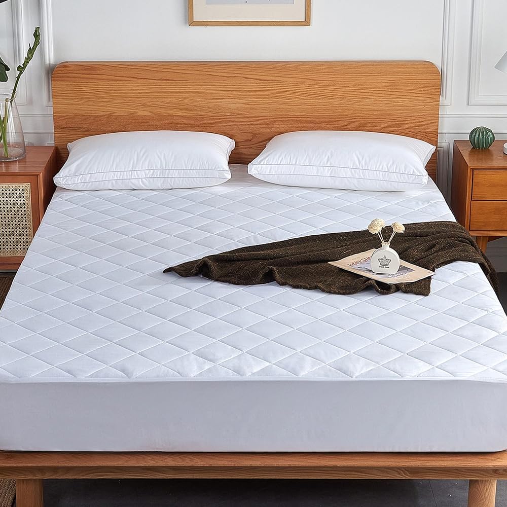 Belem Full Mattress Protector Bulk Pack of 12 – Quilted Hotel Mattress Pad 54x80x15 Deep Pocket – Soft Breathable Microfiber Cover – 3-Layer Plush Filling – Durable Hotel Bedding (Not Waterproof)