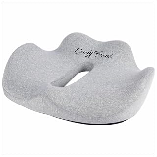 Patented Ultimate Comfort X-Large Gel Infused Memory Foam Seat Cushion-Sciatica, Coccyx, Hip, Tailbone, Lumbar, Back Pain Relief-Ideal for Bleachers, Stadium, Wheelchairs, Car, Home/Office