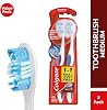 Colgate 360 Medium Whitening Toothbrush with Optical White Tongue and Cheek Cleaner 1+1