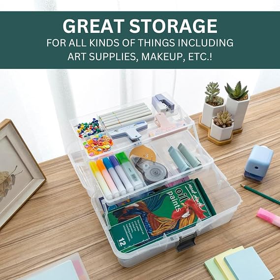 Tiered Storage Box with 3 Shelves