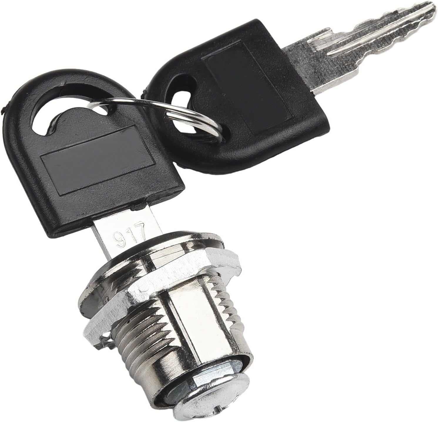 Cam Lock Drawer Cabinet and Mailbox - 16-30mm Zinc Alloy Security Lock with 2 Keys, Compatible with Wood and Furniture, Single Opening Type(16mm)