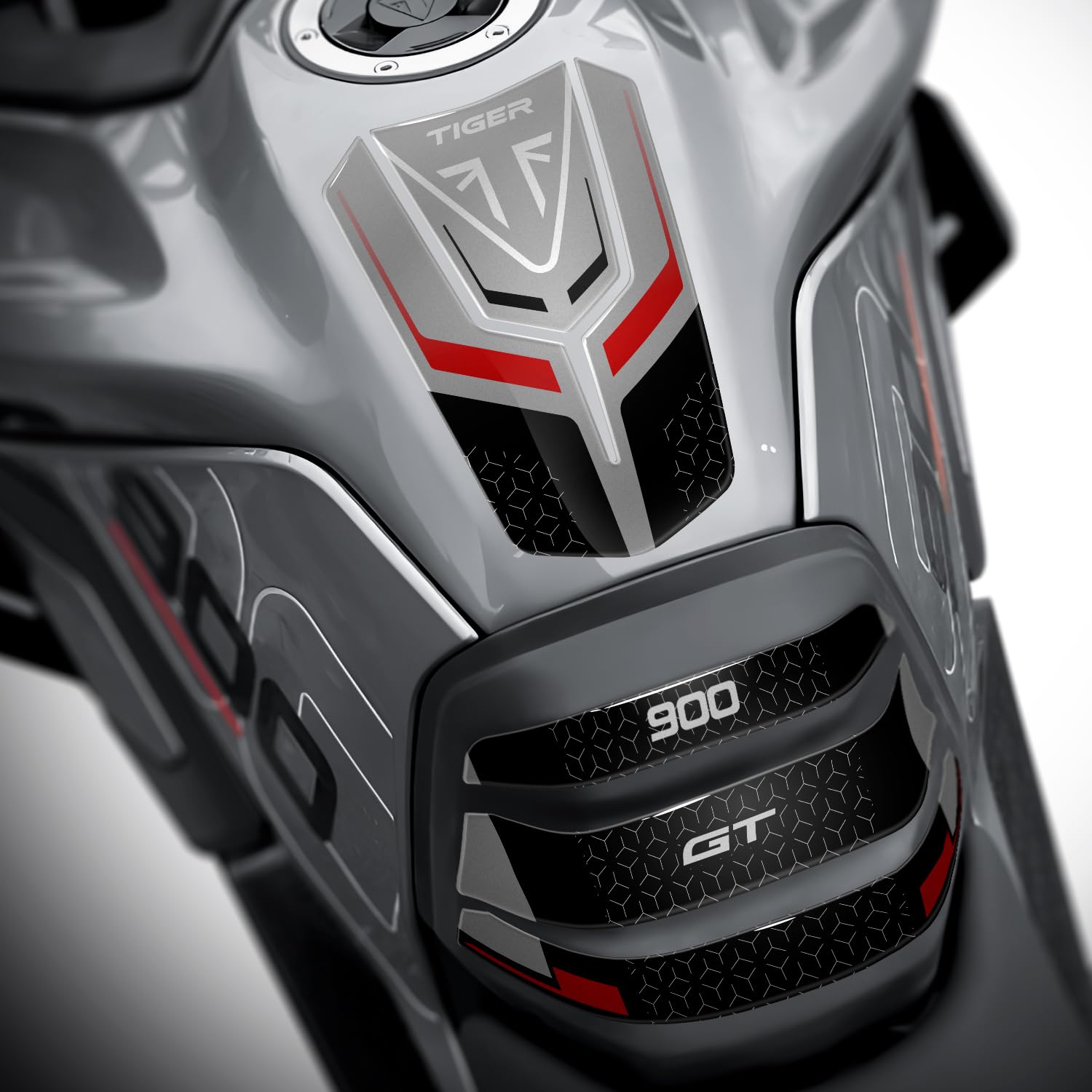 Pare-réservoir résine 3D Triumph Tiger 900 GT 2024-2026 GP-6028, protection choc moto graphite