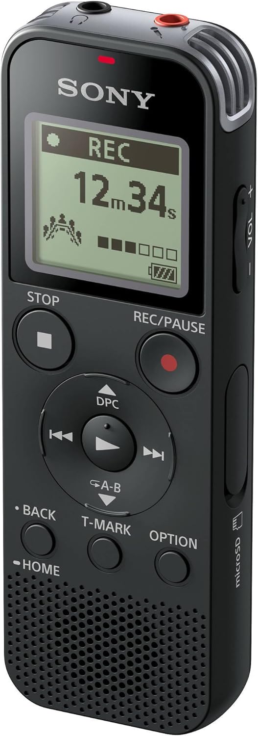 Super Cheap 🛒 Sony ICD-PX470 Stereo Digital Voice Recorder with Microphone Bundle (2 Items)