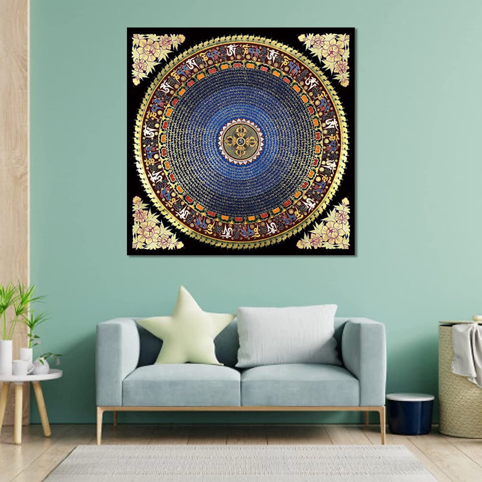 Amazon.com: Tibetan Thangka Tapestry Cloth Poster with Frame