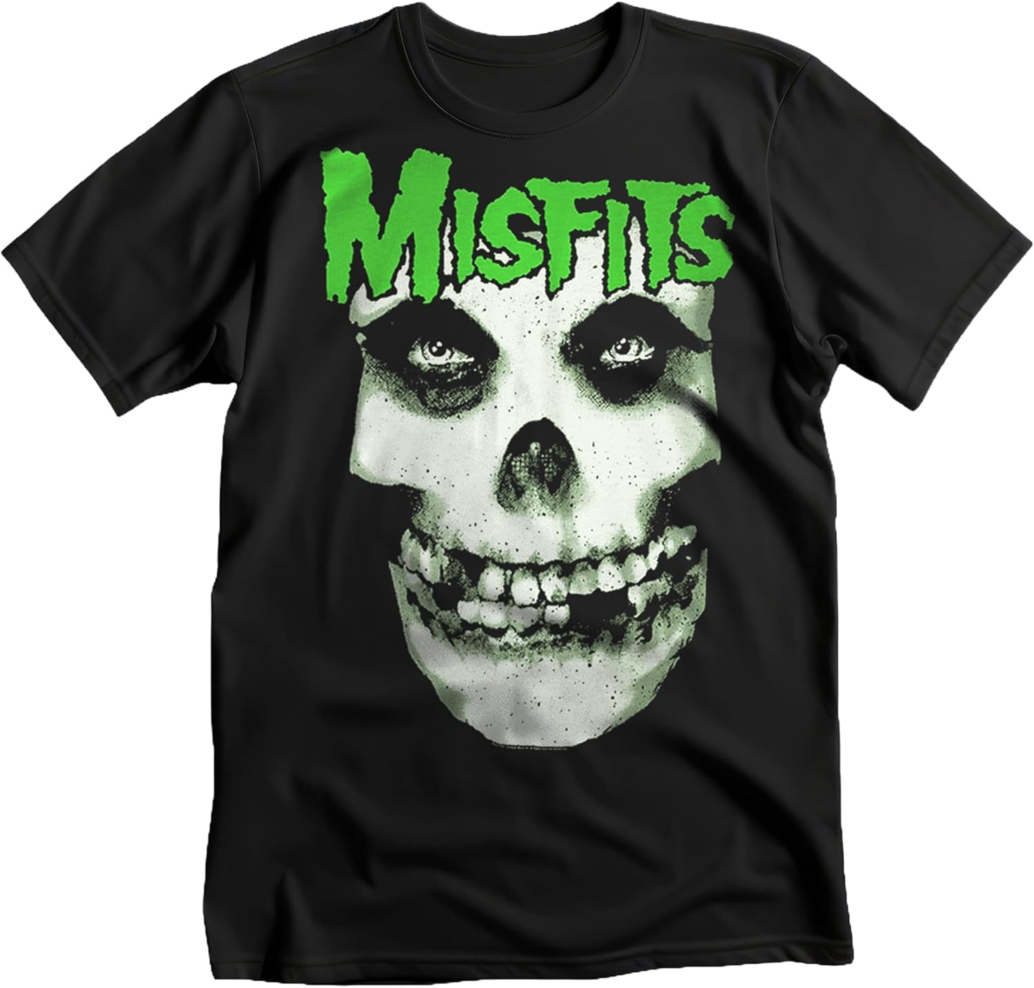 Misfits Men's Glow Jurek Skull T-Shirt Black | Officially Licensed Merchandise
