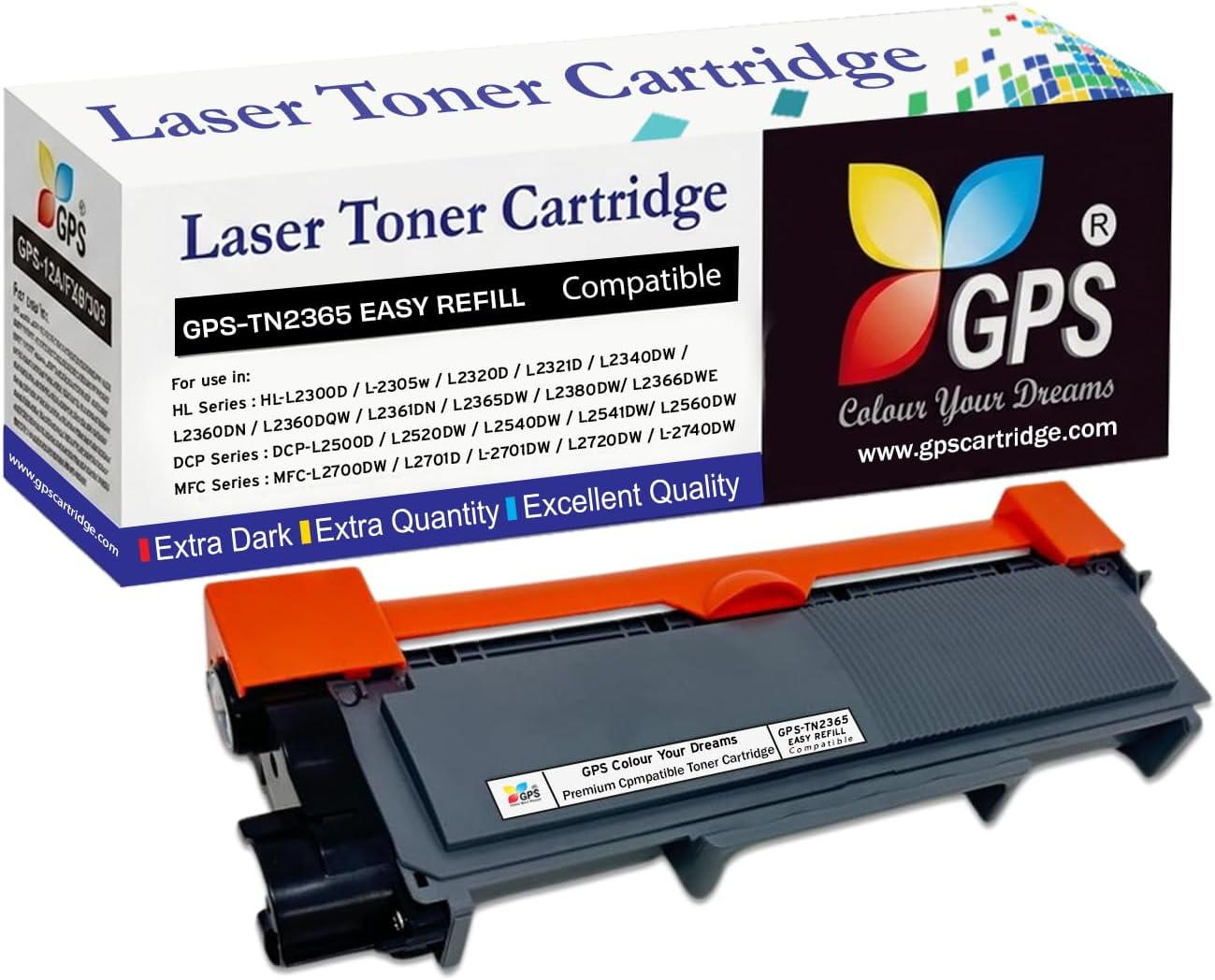 TN 2365 Toner Cartridge for Brother DCP L2541DW, HL-L2321D , L2361DN , L2366DW , L2320d , L2520D , MFC-L2701D , L2701DW Laser Printer - High Yeild Printing Solution
