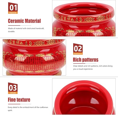 Miniatura 5 de Cabilock Estufa de incienso de cerámica quemador de incienso para el hogar budismo soporte de incienso decorativo