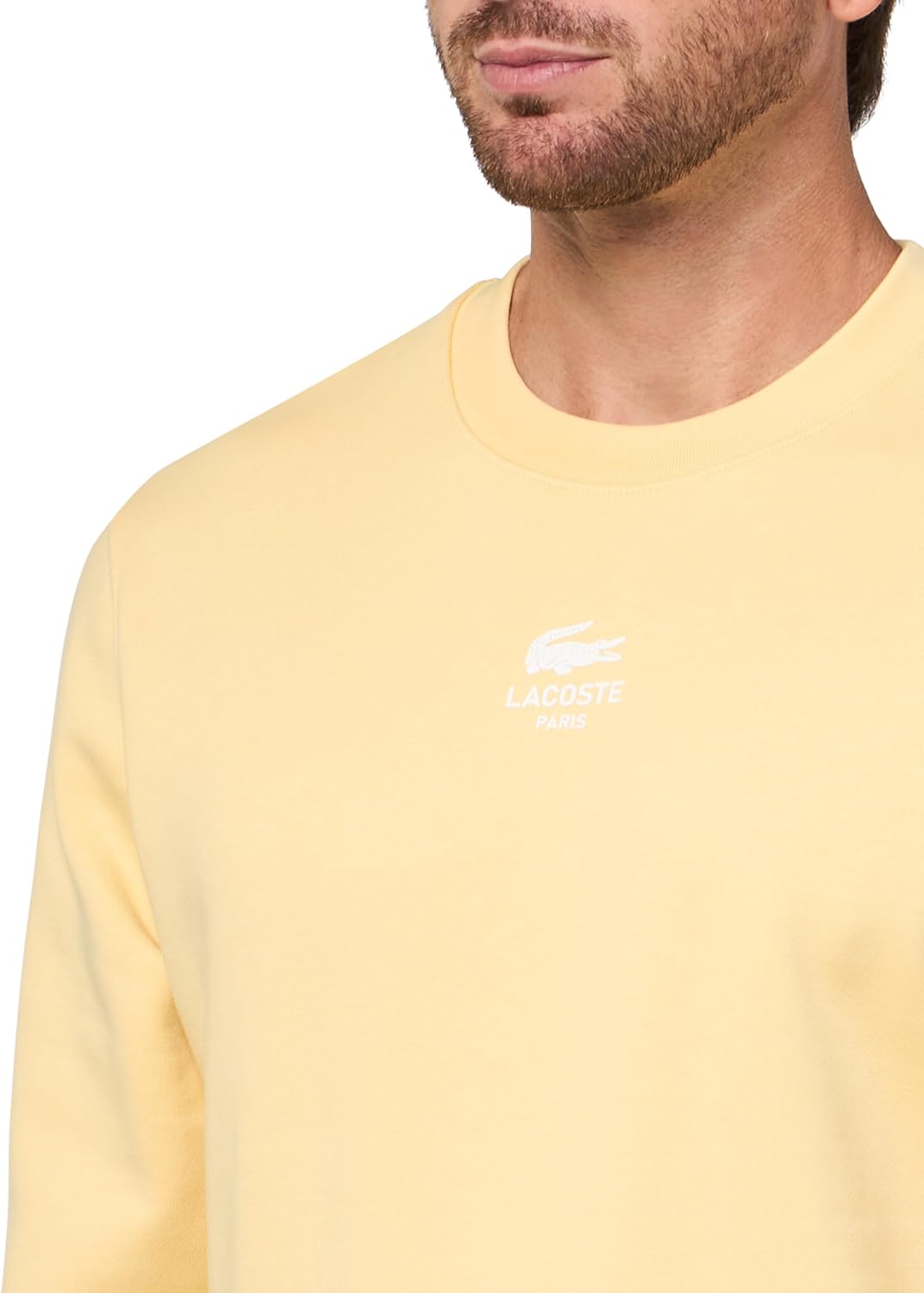 Lacoste mens Printed Fleece Sweatshirt - Image 3