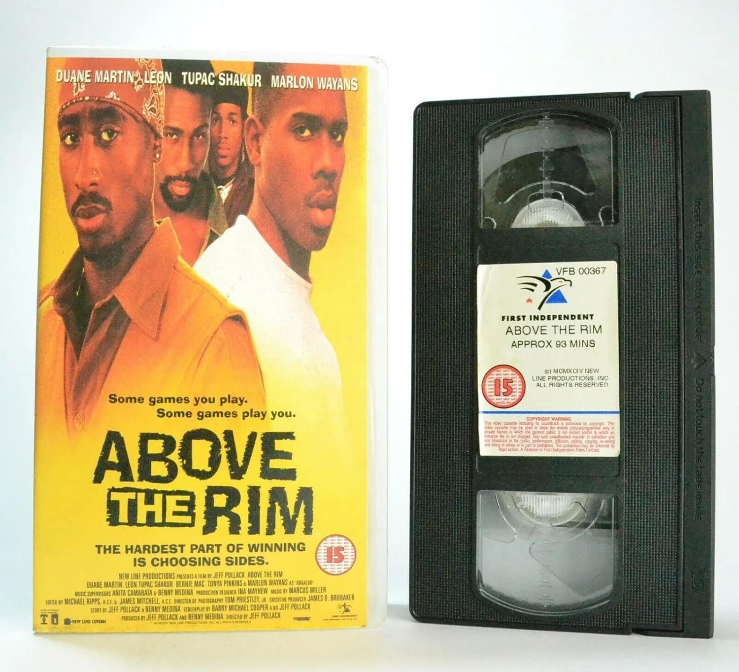 Above the Rim [VHS] Duane Martin, León, Tupac Shakur
