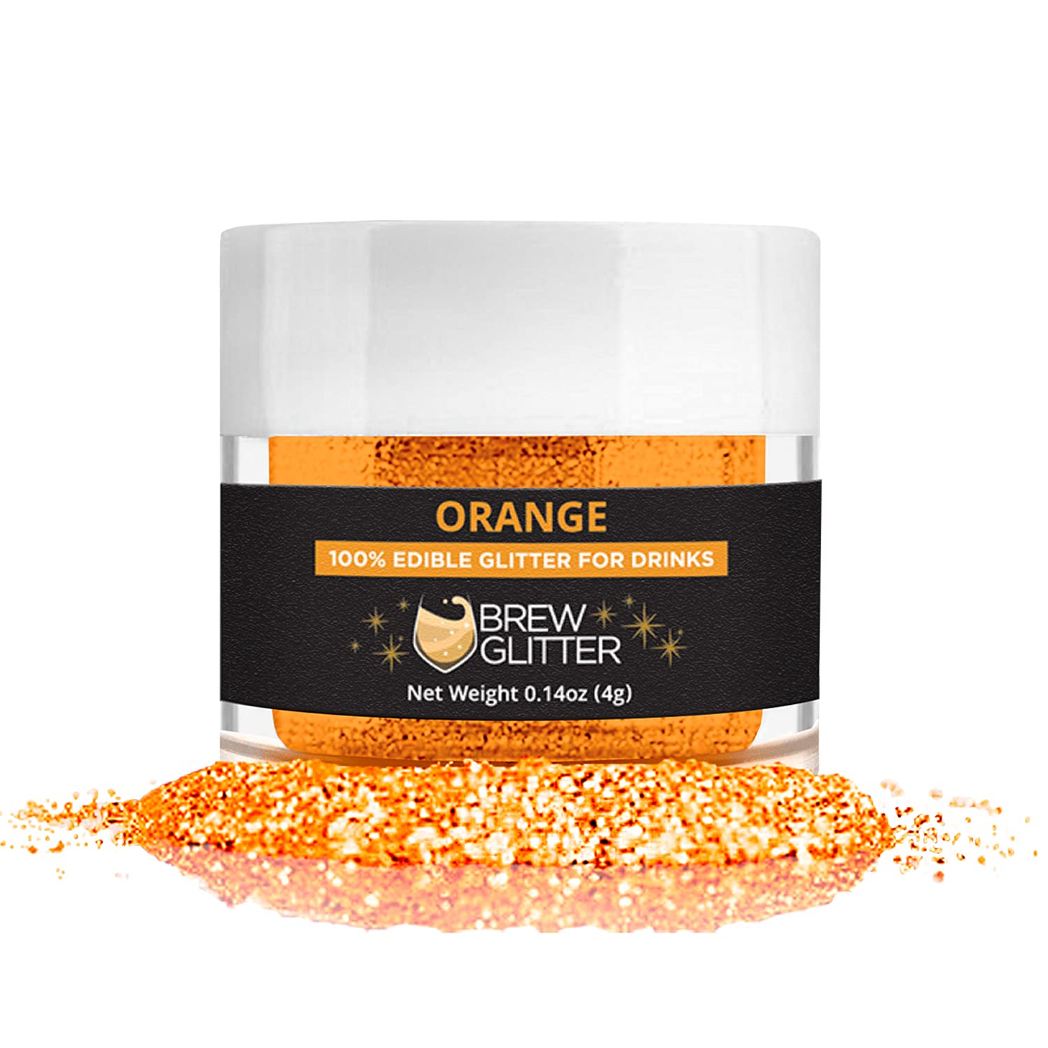 Brew Glitter - Holiday Combo Packs (4g Jars) | Assorted Edible Drink Glitter for Festive Beer, Cocktails, Soft Drinks and Other Beverages (4, Halloween Colors - B)