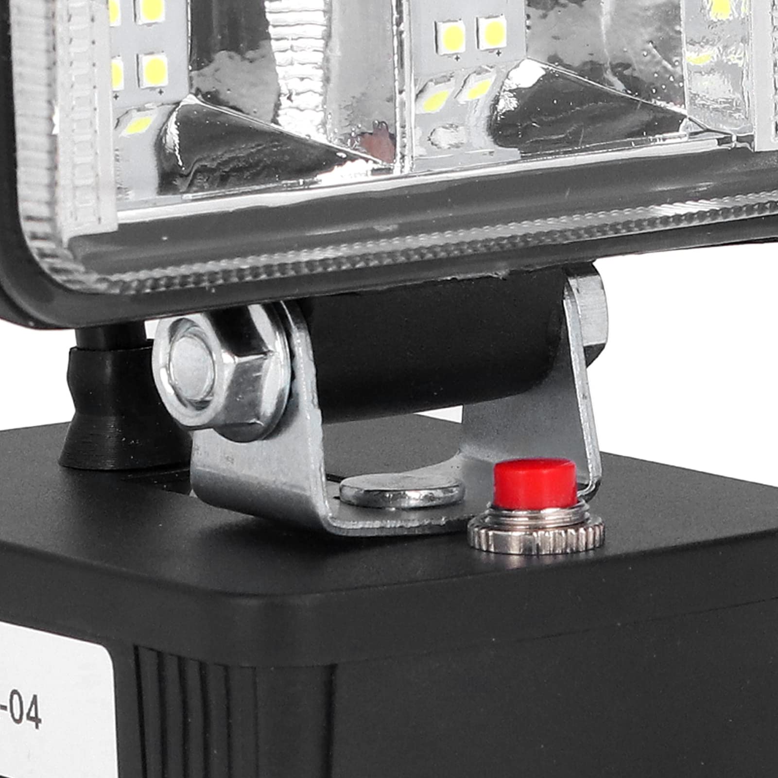 Qinlorgo Eclairage Lampe de travail, lampe de poche + lampe LED avec pile au lithium longue durée Lampe frontale en alliage de zinc pour usage extérieur