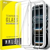 JETech Película de Vidro Temperado para iPhone 17 Pro Max 6,9 Polegadas, Protetor de Tela, Dureza 9H, Instalação Rápida, Amigável ao Case, Pacote com 3