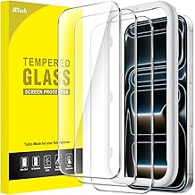 JETech Screen Protector for iPhone 17 Pro Max 6.9-Inch, Tempered Glass Film with Easy Installation Tool, 9H Hardness, Case-Friendly, 3-Pack
