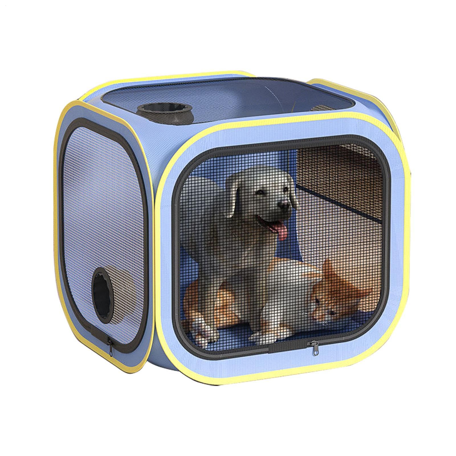 Pet Dryer Box | Grooming House - Portable Pet Dryer Grooming Cage Anti-Hair Flying Room House Box Crate for Cats Dogs Puppy