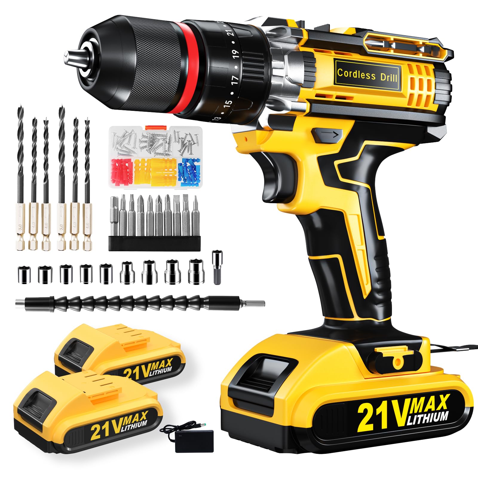 Cordless Hammer Drill Set