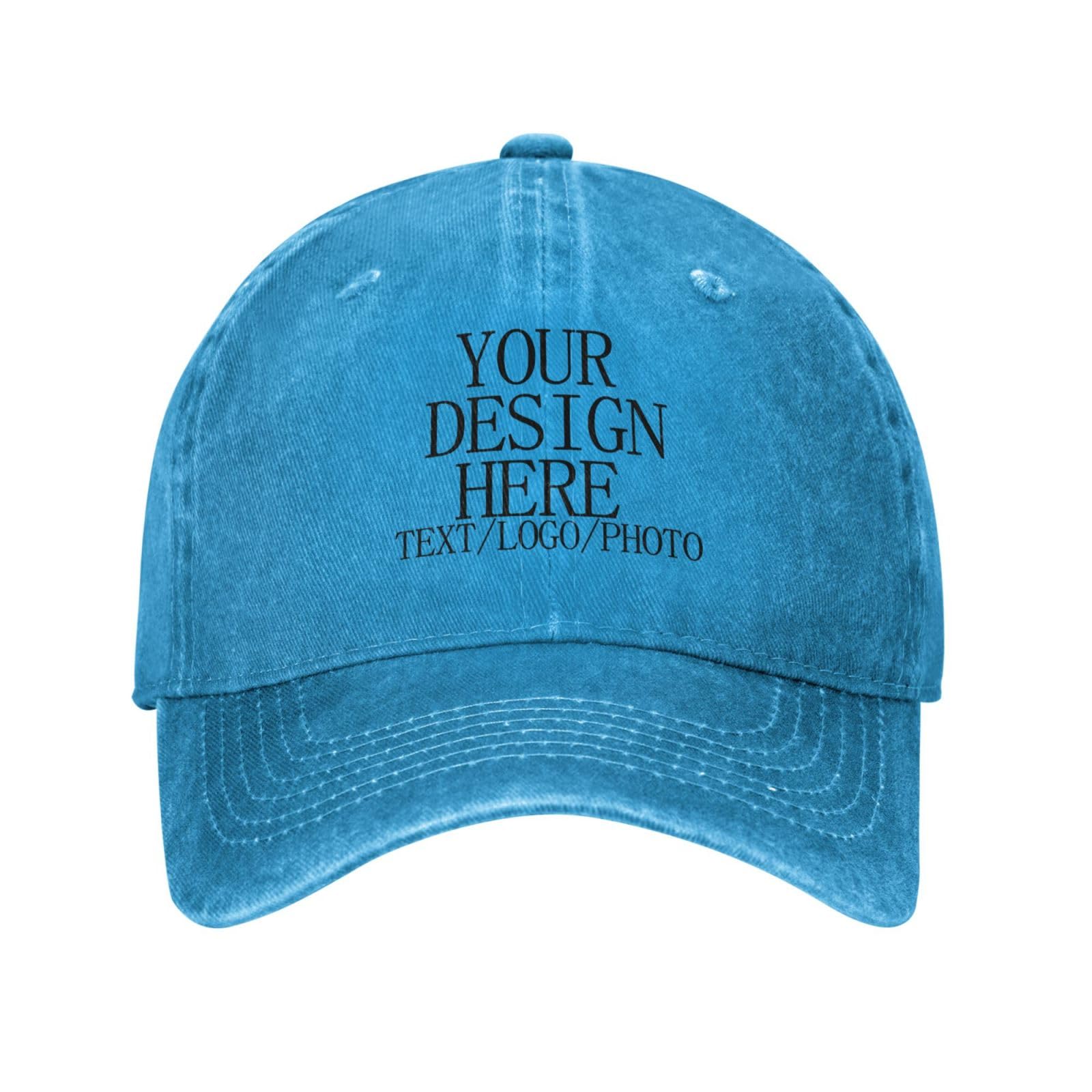 Bulk Custom Cap for Men Women Personalised Hat with Logo Text Photo Mesh Trucker Caps Breathable Adjustable Personalised Gift for Golf Sports Corporate Baseball Cap